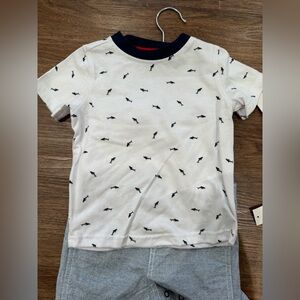 2 piece Overalls with T-shirt. NWT Size 18m.